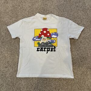 Carpet Company Mushroom Shirt Size Medium White